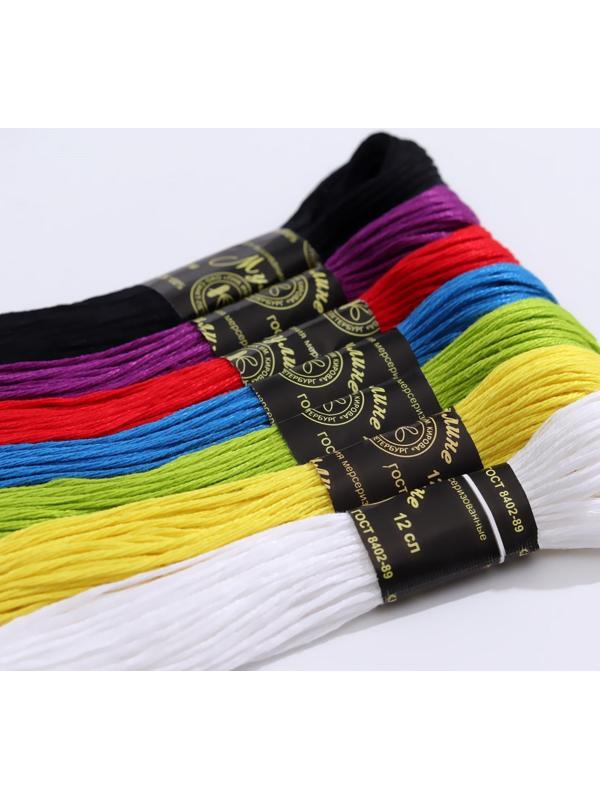 Набор ниток мулине «Школьный», 10 ± 1 м, 7 шт