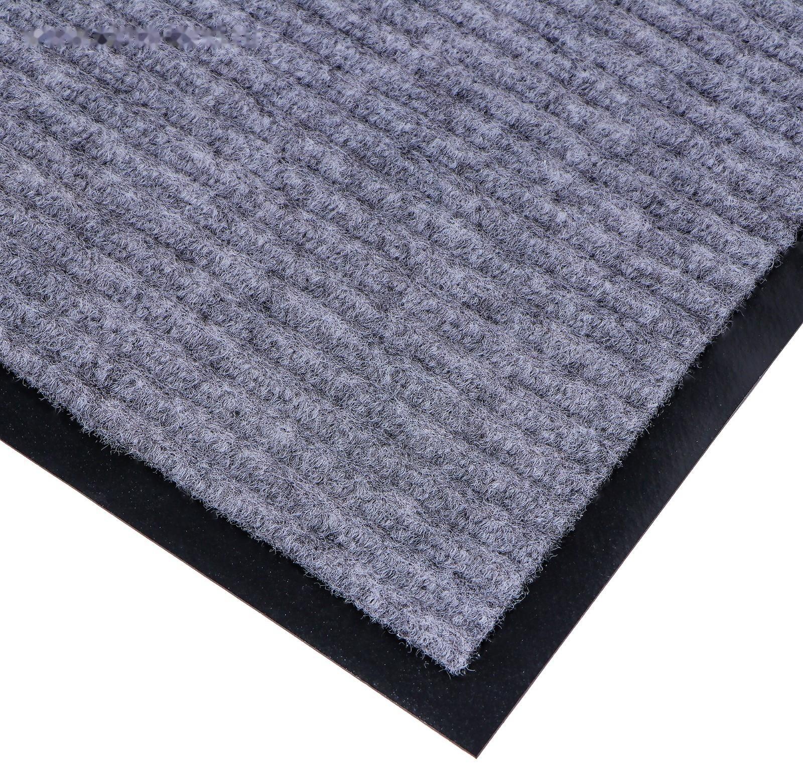 Коврик придверный влаговпитывающий, ребристый, «Стандарт», 50×80 см, цвет серый