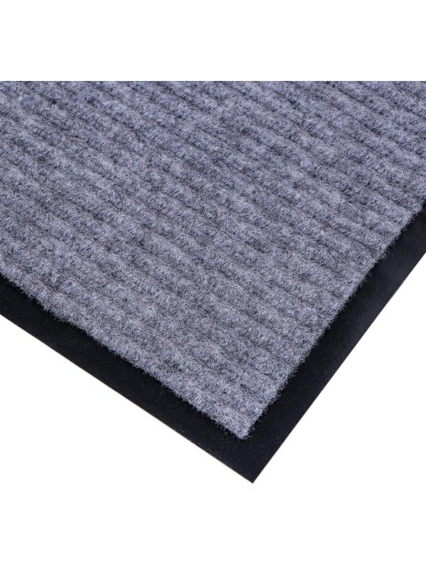 Коврик придверный влаговпитывающий, ребристый, «Стандарт», 50×80 см, цвет серый