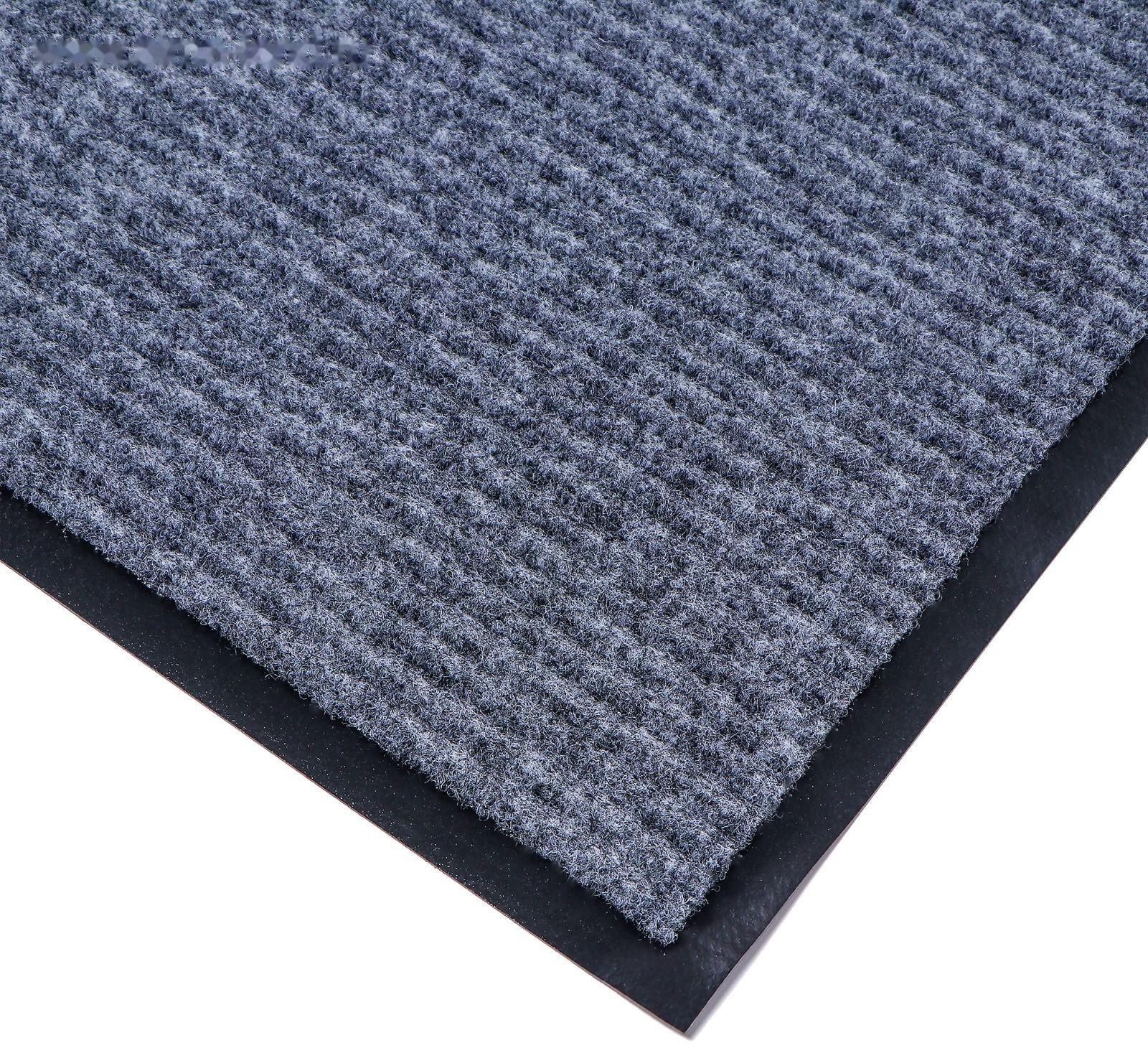 Коврик придверный влаговпитывающий, ребристый, «Стандарт», 60×90 см, цвет серый