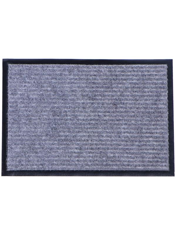 Коврик придверный влаговпитывающий, ребристый, «Стандарт», 40×60 см, цвет серый