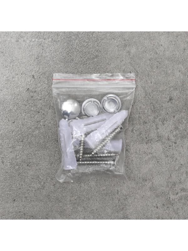 Крючок настенный на планке, двигающийся, Accoona A166-8, 8 шт, цвет хром