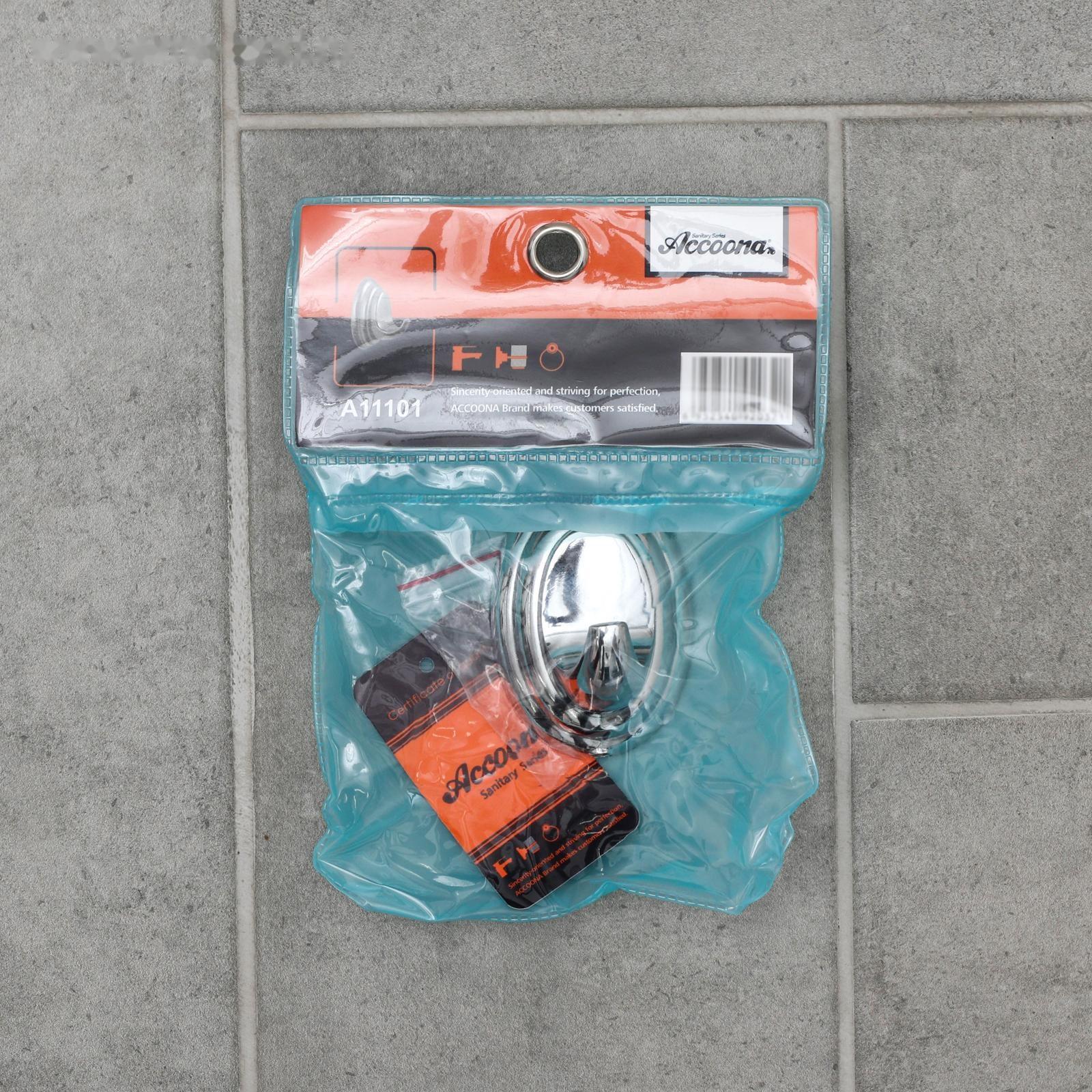 Крючок настенный Accoona A11101, цвет хром