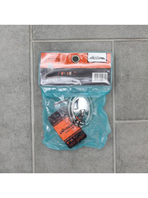 Крючок настенный Accoona A11101, цвет хром