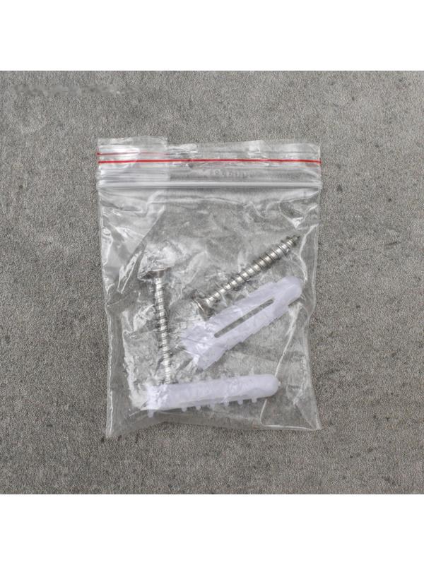 Крючок настенный на планке, двигающийся, Accoona A163-4, 4 шт, цвет хром