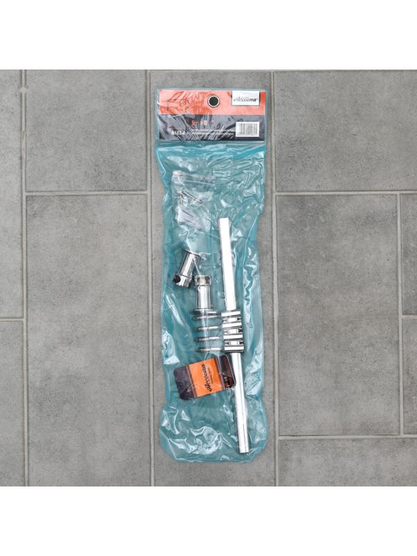 Крючок настенный на планке, двигающийся, Accoona A163-4, 4 шт, цвет хром