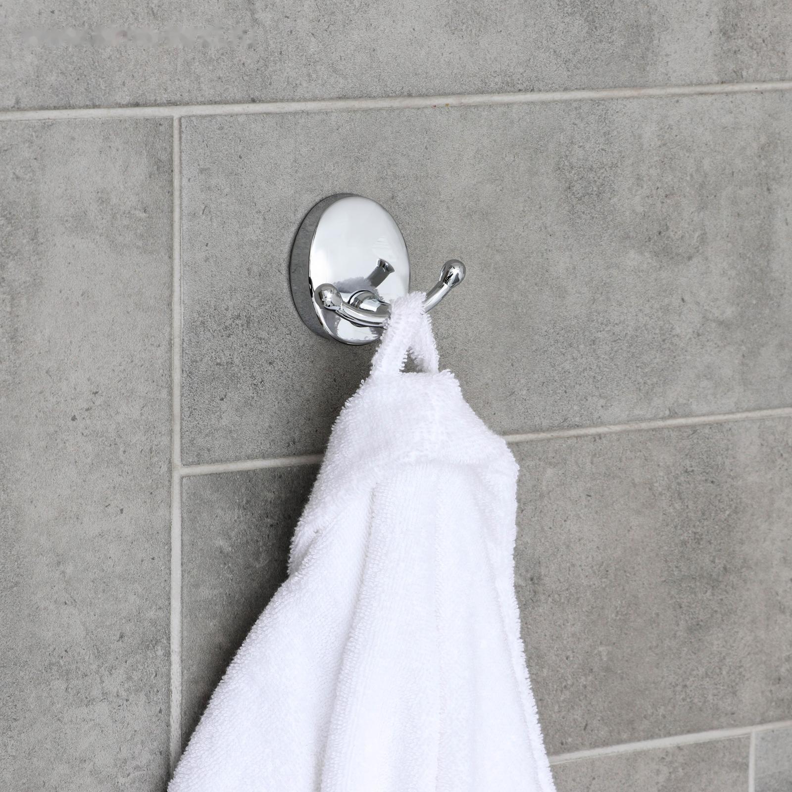 Крючок настенный, двойной Accoona A11001-2, цвет хром