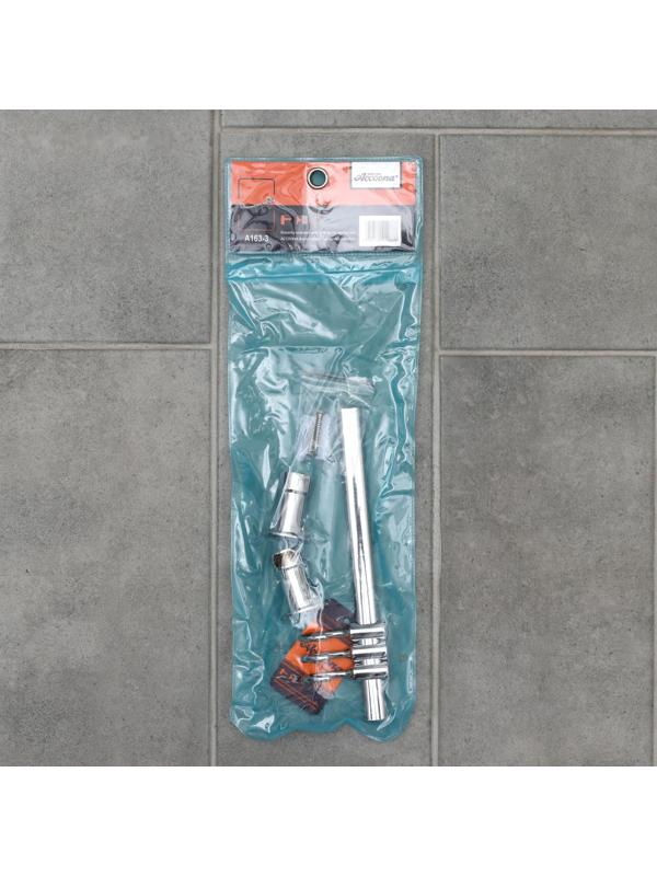 Крючок настенный на планке, двигающийся, Accoona A163-3, 3 шт, цвет хром