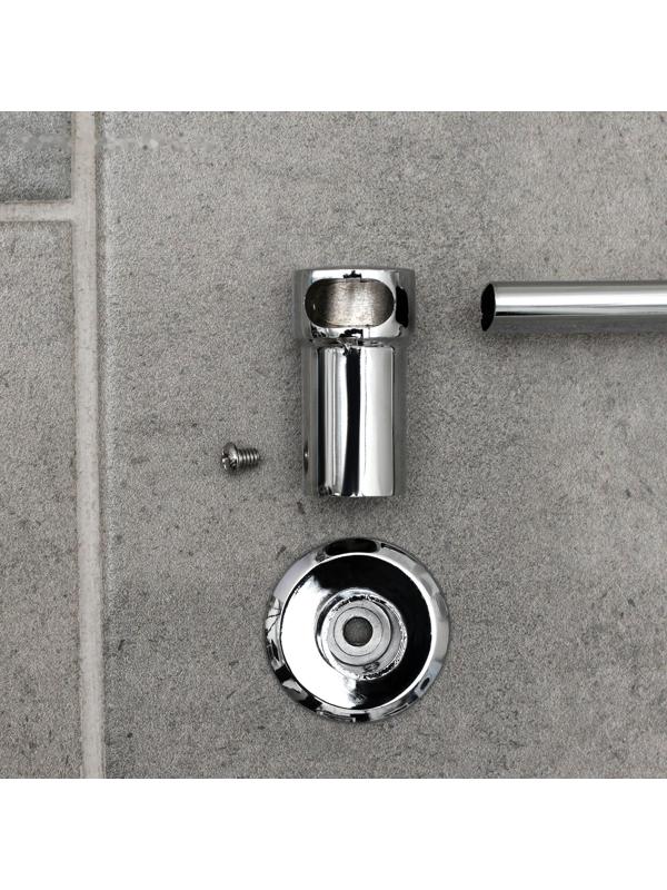 Крючок настенный на планке, двигающийся, Accoona A163-3, 3 шт, цвет хром