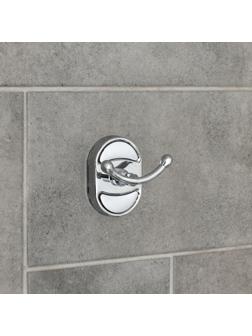 Крючок настенный, двойной Accoona A11201-2 , цвет хром