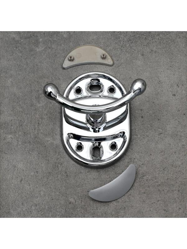 Крючок настенный, двойной Accoona A11201-2 , цвет хром