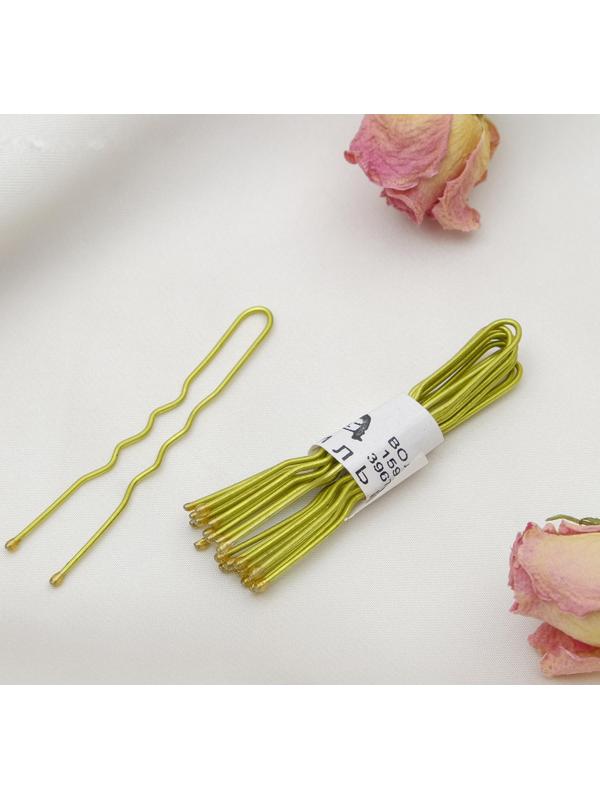 Шпильки для волос (набор 10 шт) 5 см, золото