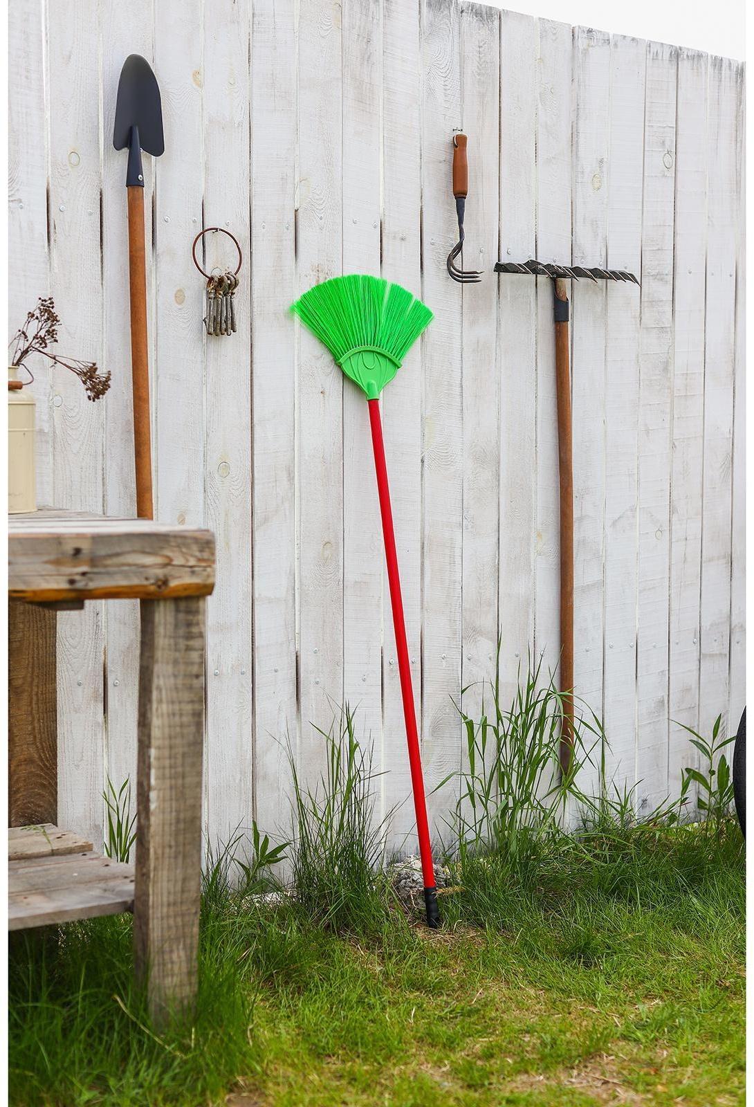 Метла веерная без черенка, цвет МИКС