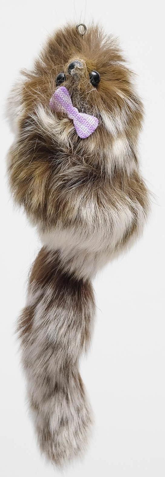 Мышь из натурального меха кролика, 6 см, микс цветов