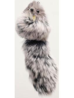 Мышь из натурального меха кролика, 6 см, микс цветов
