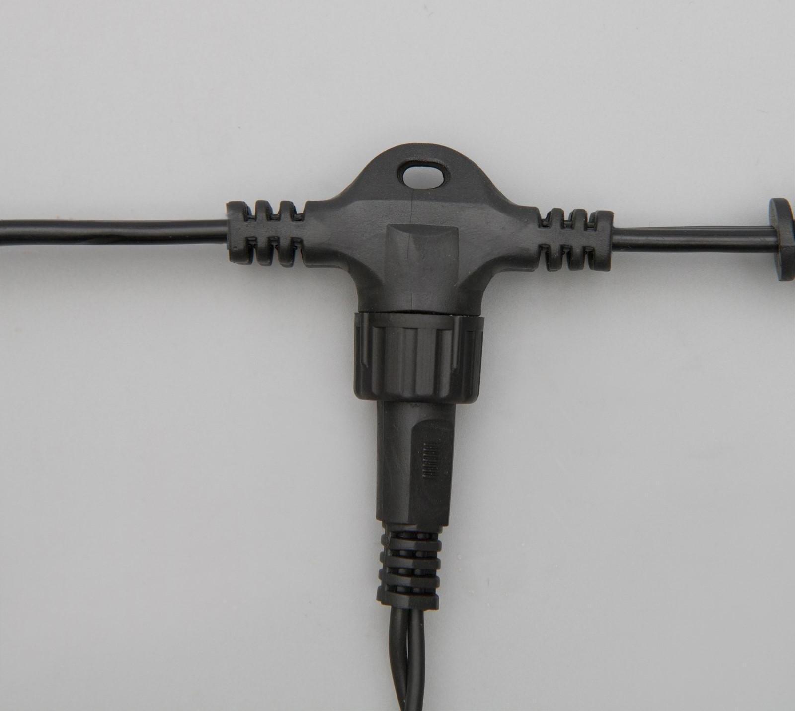 Гирлянда «Занавес» 2 × 6 м, IP44, УМС, тёмная нить, 1440 LED, свечение мульти, 220 В