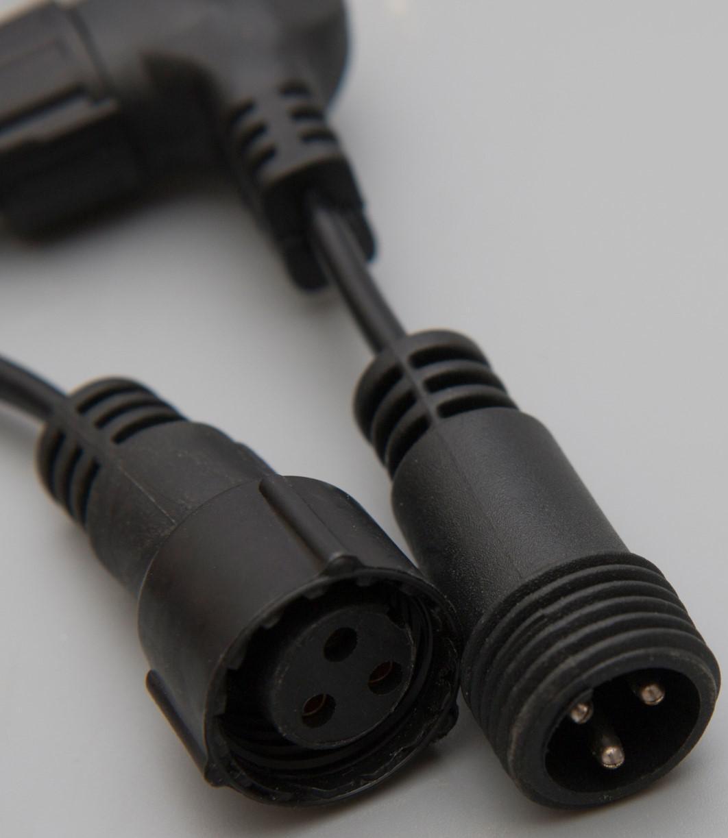 Гирлянда «Занавес» 2 × 6 м, IP44, УМС, тёмная нить, 1440 LED, свечение мульти, 220 В