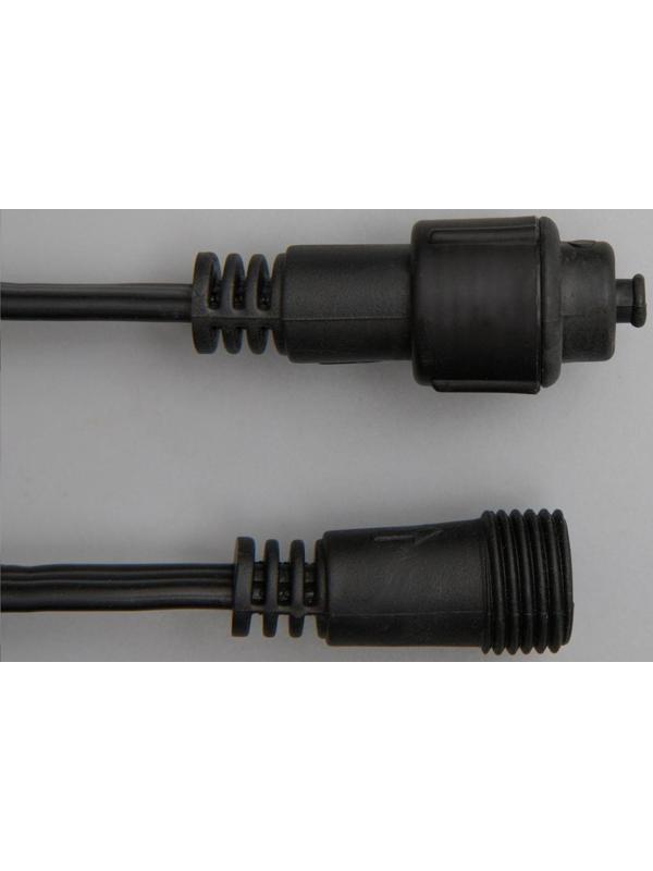 Гирлянда «Занавес» 2 × 6 м, IP44, УМС, тёмная нить, 1440 LED, свечение синее, 220 В