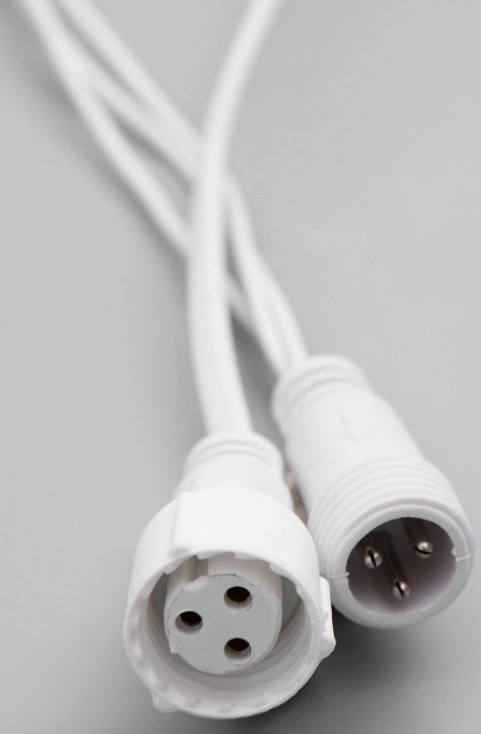 Гирлянда «Бахрома» 3 × 0.6 м, IP44, УМС, белая нить, 160 LED, свечение мульти, 220 В