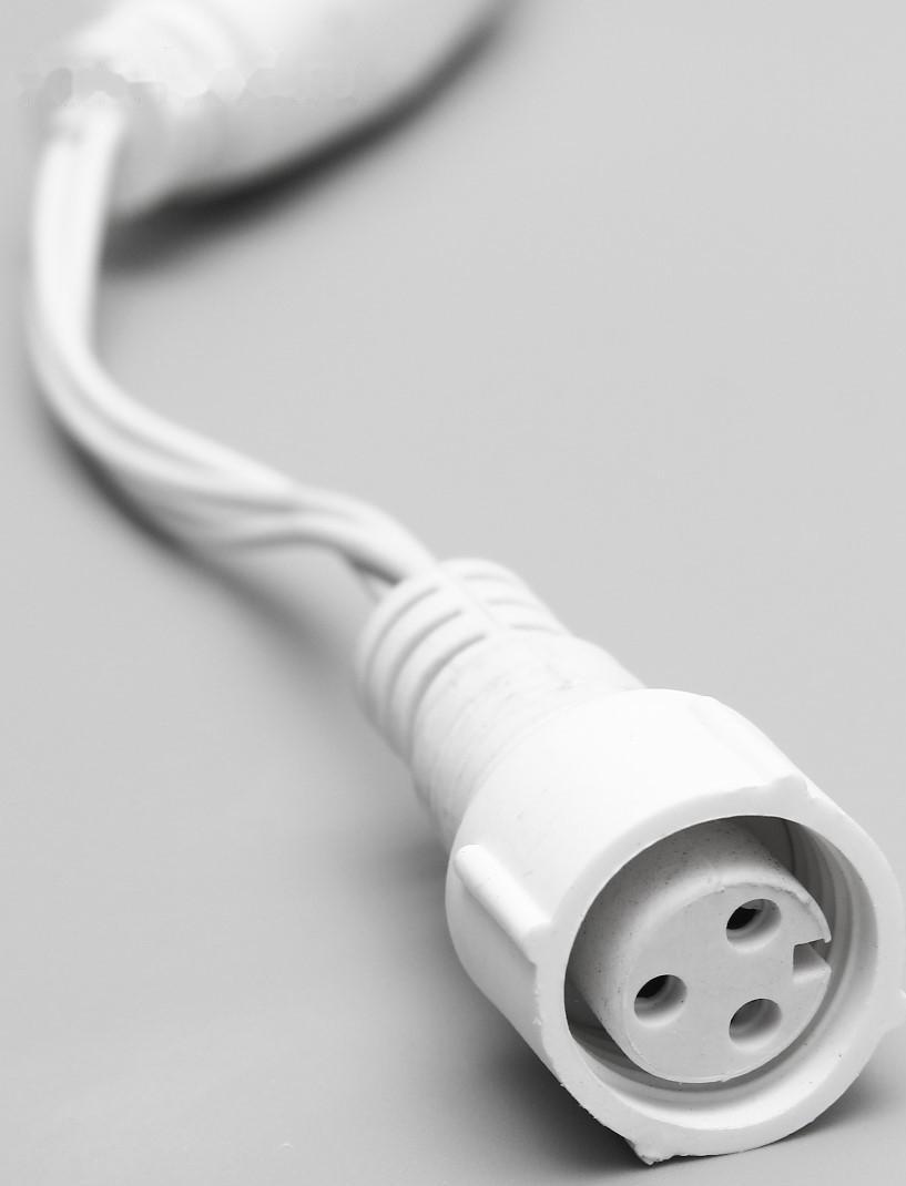 Шнур питания для гирлянд УМС до 3000 светодиодов, 3W, нить белая, 300 см, 220 В