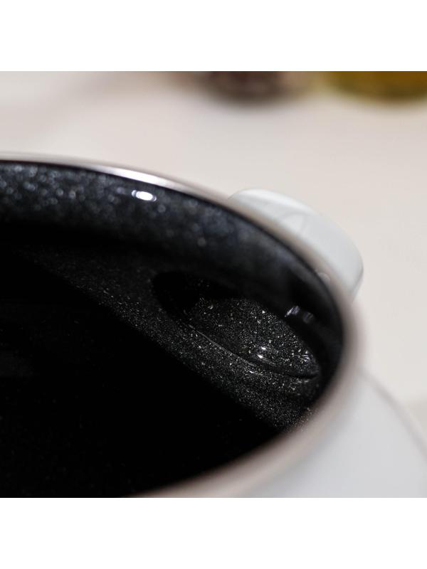 Чайник со свистком «Мозаика», 3 л, фиксированная ручка, цвет белый