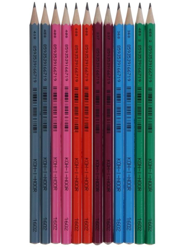 Карандаш чернографитный 2.0 мм, Koh-I-Noor ASTRA 1602 HB, L=175 мм