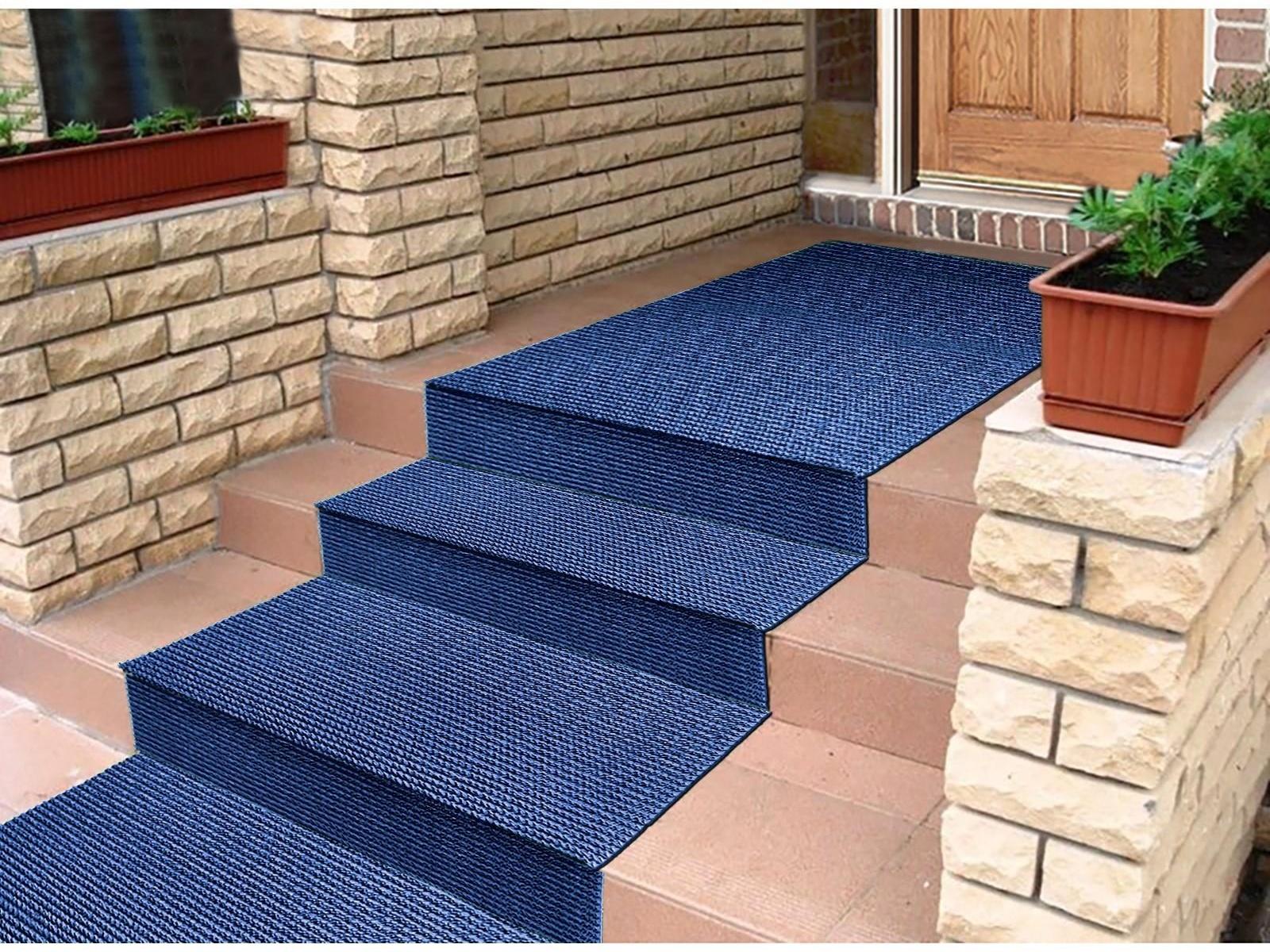 Покрытие ковровое щетинистое «Травка», 0,9×15 м, в рулоне, цвет синий металлик