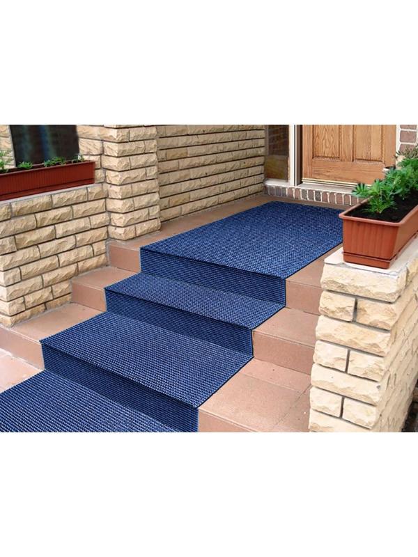 Покрытие ковровое щетинистое «Травка», 0,9×15 м, в рулоне, цвет синий металлик