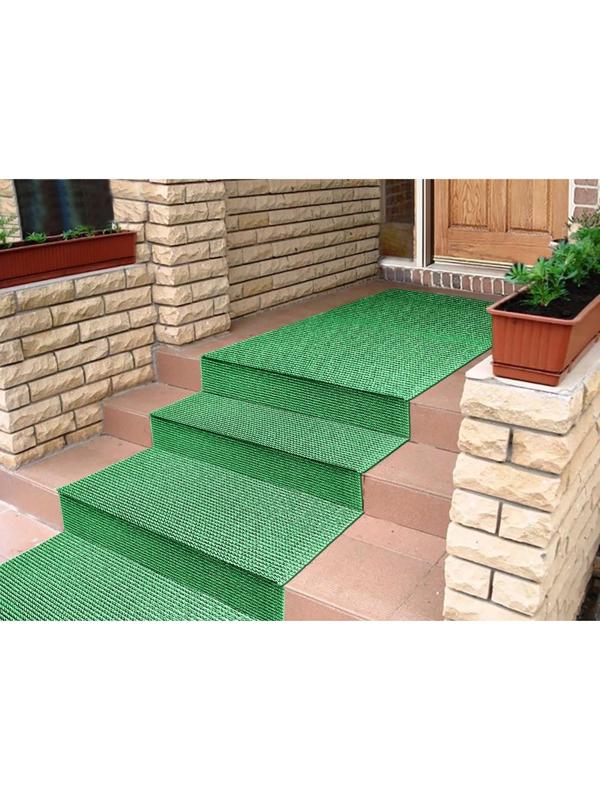 Покрытие ковровое щетинистое «Травка», 0,9×15 м, в рулоне, цвет зелёный