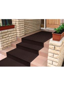 Покрытие ковровое щетинистое «Травка», 0,9×15 м, в рулоне, цвет тёмный шоколад