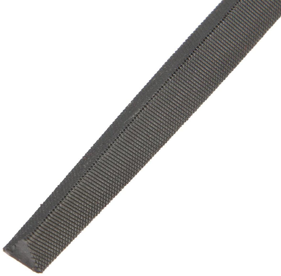 Напильник ТУНДРА, трехгранный, сталь У10, деревянная рукоятка, №2, 200 мм