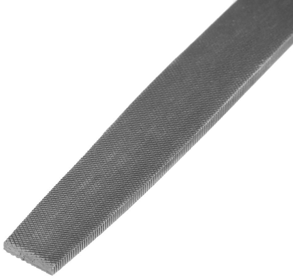 Напильник ТУНДРА, плоский, сталь У10, деревянная рукоятка, №2, 200 мм