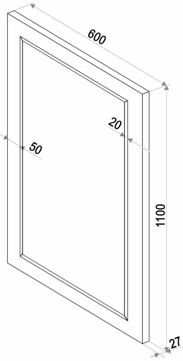 Зеркало настенное в раме 