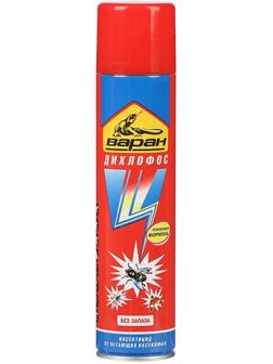 Дихлофос ВАРАН А универсальный от летающих насекомых, синий, 300мл