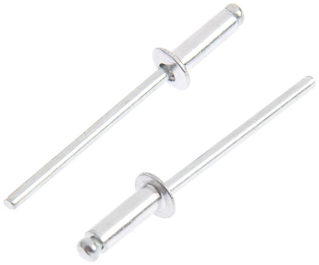 Заклёпки вытяжные ТУНДРА krep, алюминий-сталь, 50 шт, 3.2 х 10 мм