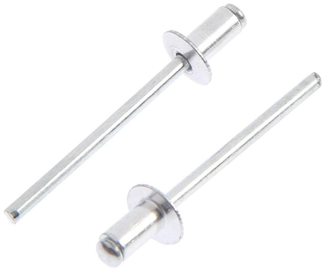 Заклёпки вытяжные ТУНДРА krep, алюминий-сталь, 50 шт, 4 х 8 мм