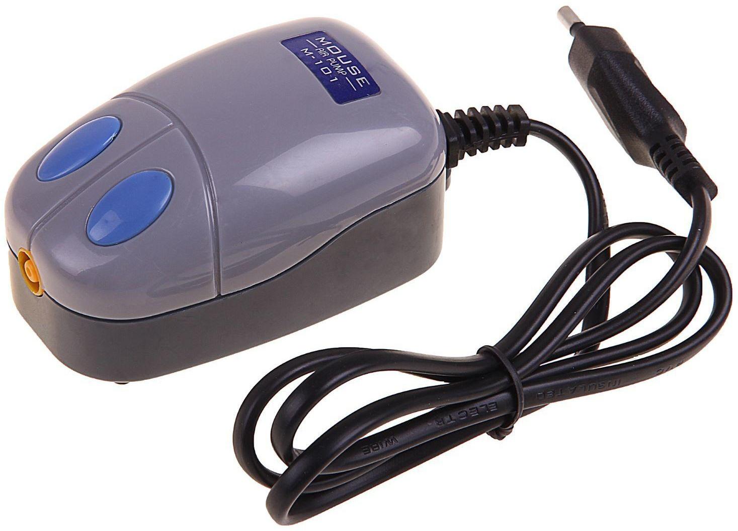 Компрессор аквариумный M-101  1,2 Вт,1л/мин.