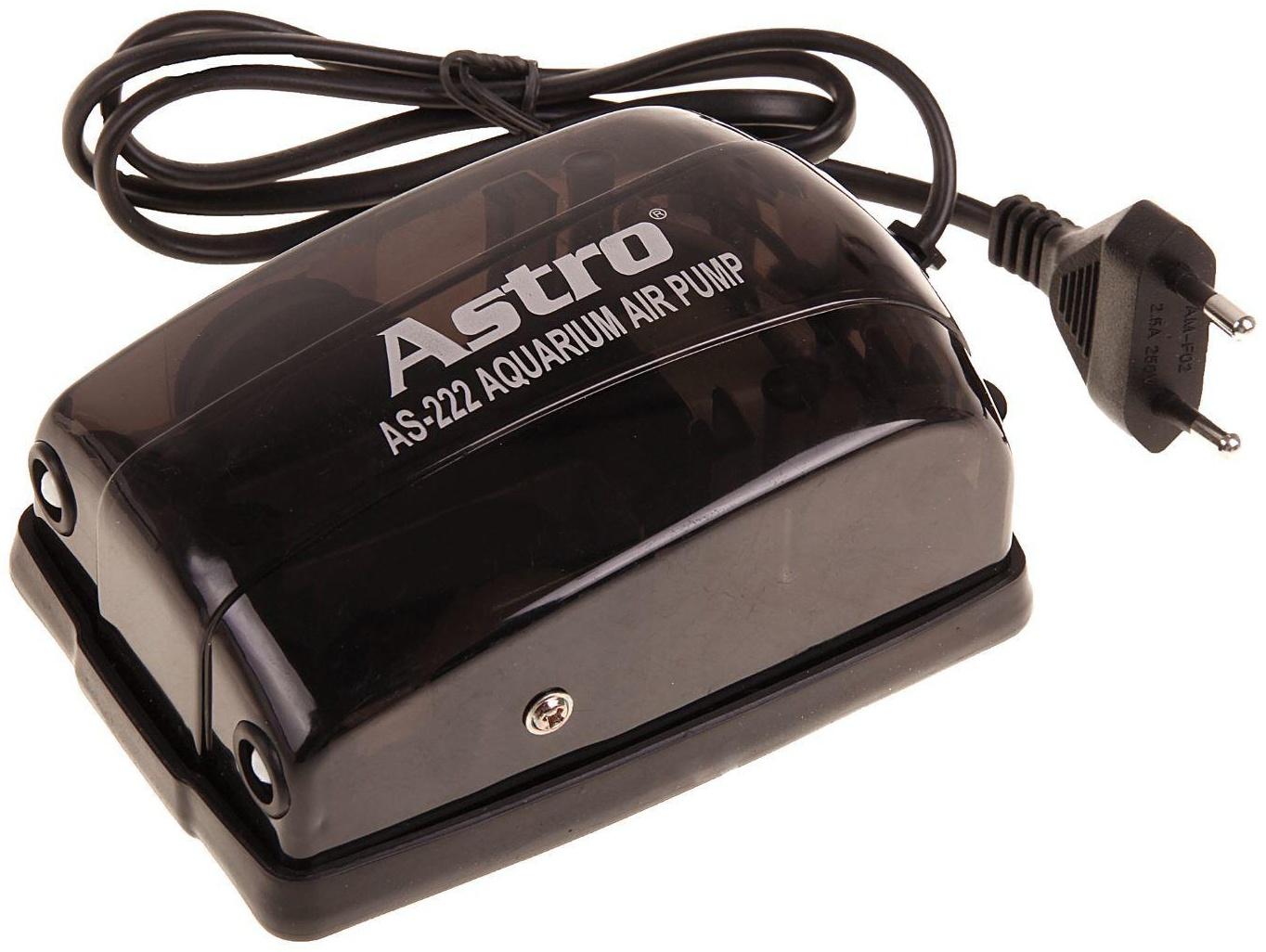 Компрессор двухканальный KW Astro, с регулятором, 3 Вт