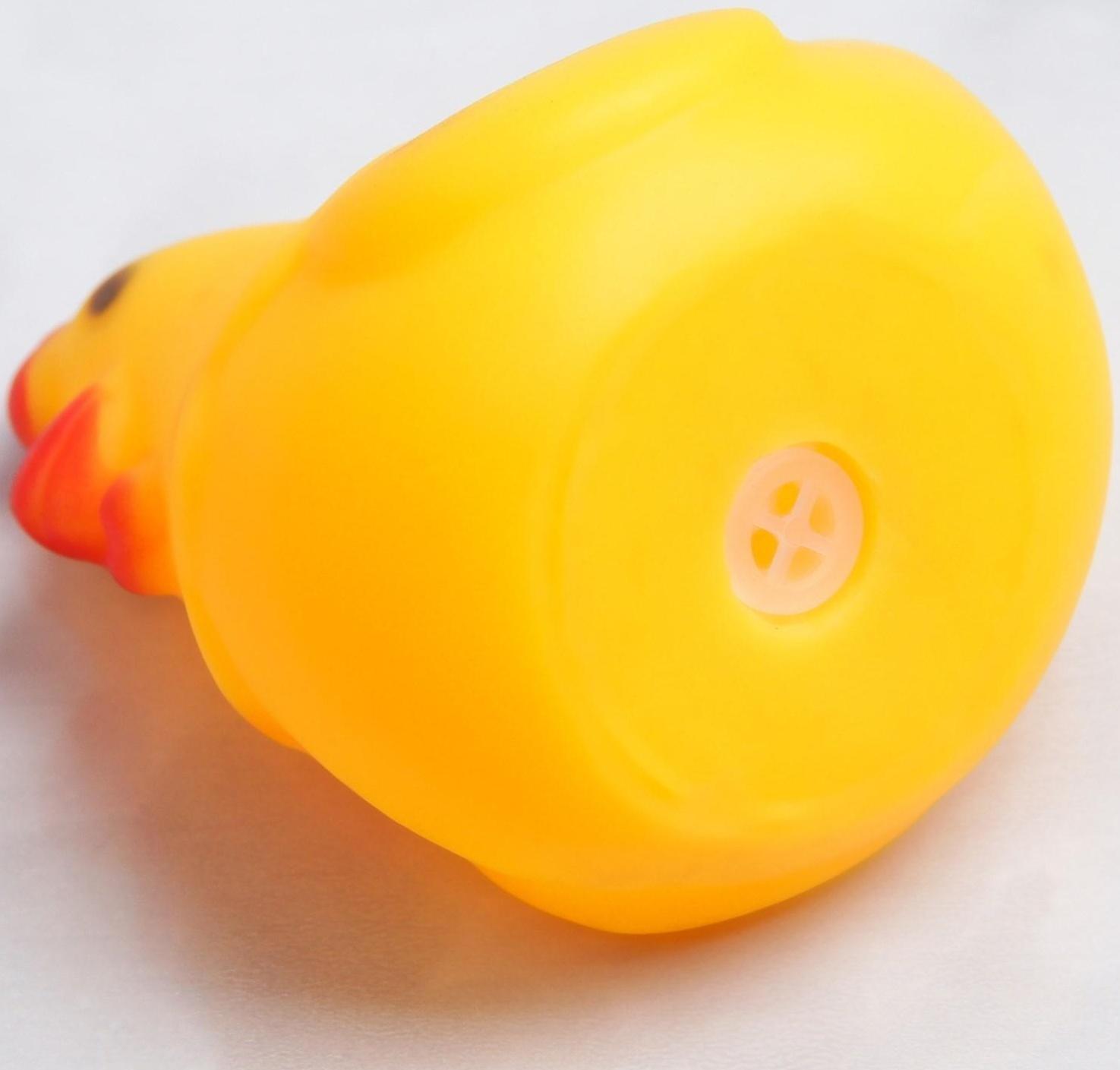 Набор игрушек для игры в ванне «Курочка», 5 шт, с пищалкой