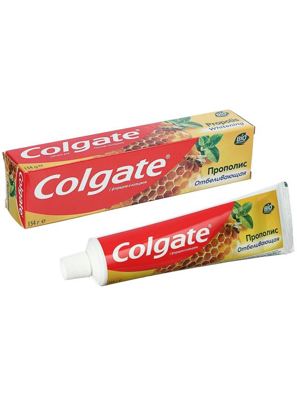 Зубная паста Colgate,прополис, отбеливающая, 154 мл