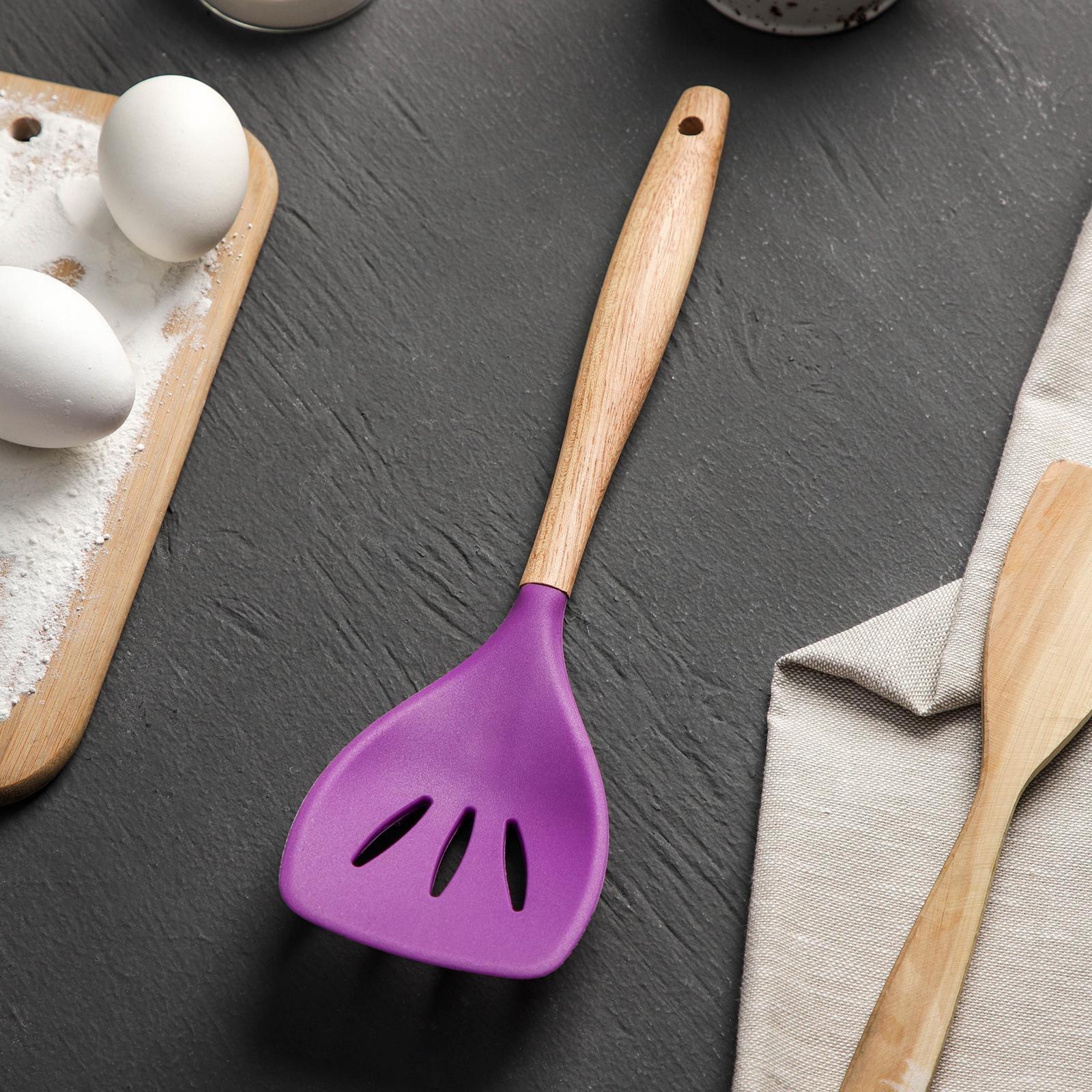 Лопатка с прорезями Доляна «Домашнее тепло», 29,5 см, цвет МИКС