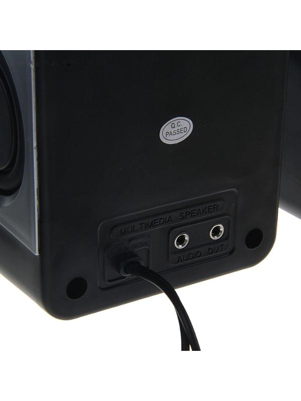 Компьютерные колонки 2.1 SmartBuy BUZZ SBA-2600, 2х1 Вт+3 Вт, MP3, FM, ПДУ, USB, черно-серые