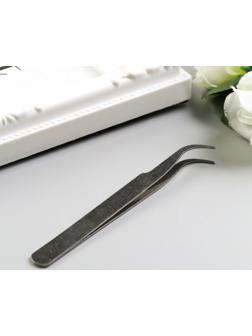 Пинцет для творчества изогнутый металл 0,5х4х10 см