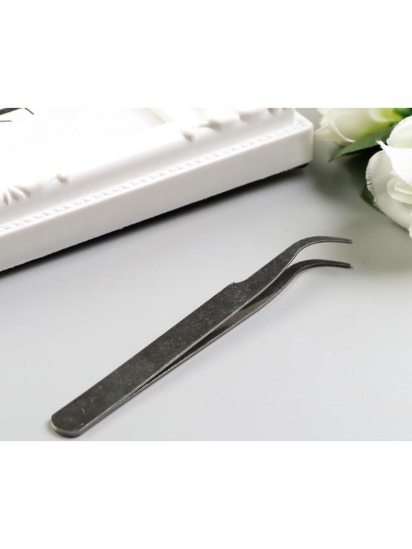 Пинцет для творчества изогнутый металл 0,5х4х10 см