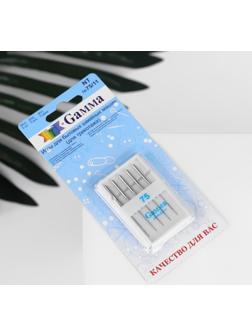 Иглы для бытовых швейных машин, для трикотажа, №75/11, 5 шт, NT