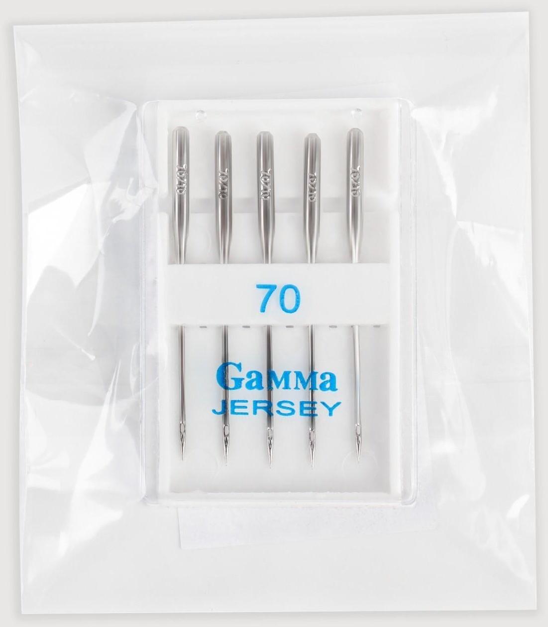 Иглы для бытовых швейных машин, для трикотажа, №70/10, 5 шт, NT