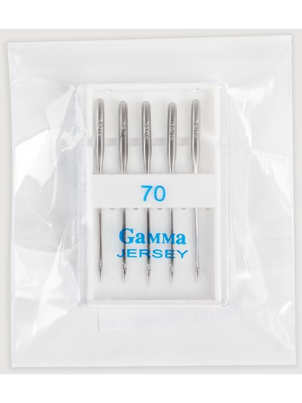 Иглы для бытовых швейных машин, для трикотажа, №70/10, 5 шт, NT