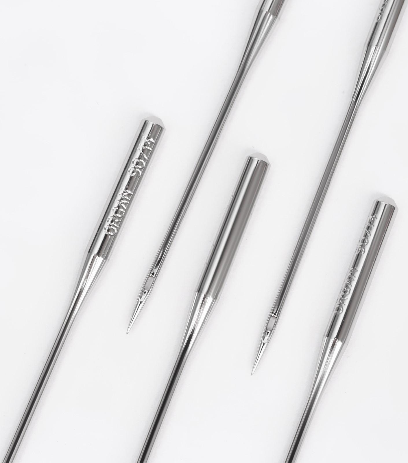 Иглы для бытовых швейных машин, универсальные, №90, 5 шт