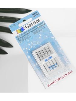 Иглы для бытовых швейных машин, для джинсовых тканей, №90-100, 5 шт, NJ-5