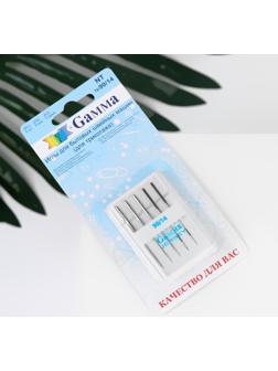 Иглы для бытовых швейных машин, для трикотажа, №90/14, 5 шт, NT